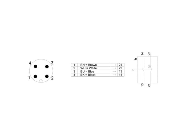 Siemens 3SE5114-0CC02-1AC4 Stoppkontakt 4 A Koppling bumper, Rostfritt stål bumper IP67 1 st