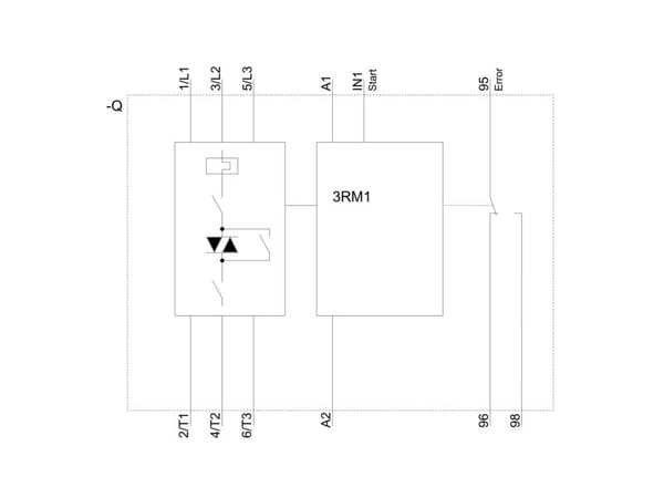 Siemens SIRIUS 3RM1 3RM1107-3AA14 Direktstarter Motorleistung bei 400 V 3.00, 100 mm, 36 mm, 109 mm, 167 mm, 312 g, 1 styck