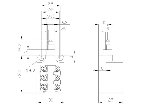 Siemens Positionsschalter 3SE5250-0MC05, Plast, IP10, 45 mm, 42 mm, 97 mm, 45 g