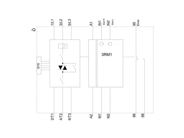 Siemens 3RM1302-3AA04 3RM13023AA04 Vendingsstarter Motorydelse ved 400 V 0,75 kW 24 V/DC Nominel strøm 2 A