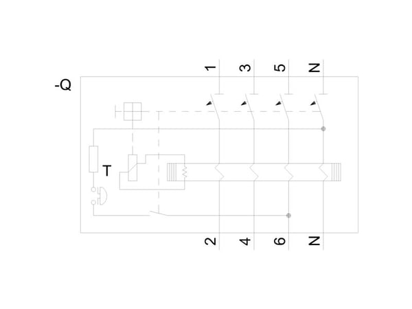 Siemens 5SV33466KK12 FI-turvakytkin A 4-napainen 63 A 0,03 A 400 V 400 V