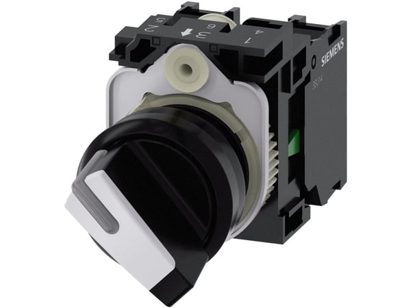 Siemens 3SU11002BF601MA0 Knebelschalter, IP67, IP69K, 2,23 cm, 60 mm, 100 mm, 30 mm, 63 g