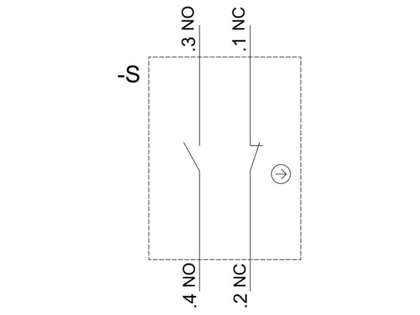 Siemens 3SU11002BF601MA0 Knebelschalter, IP67, IP69K, 2,23 cm, 60 mm, 100 mm, 30 mm, 63 g