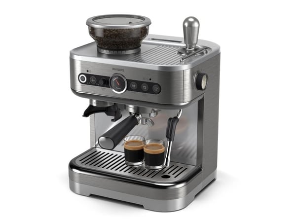 Philips PSA3218/01, Espressomaskin, 2,5 l, Kaffebönor, Inbyggd kvarn, 1350 W, Rostfritt stål