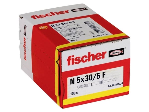Fischer naulatulppa 30 mm 5 mm 513736 100 kpl (513736)