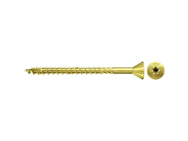 Fischer 660206, Skru, Sinkbelagt stål, Fibre board, Zink, Delgjenge, Forsenket hode