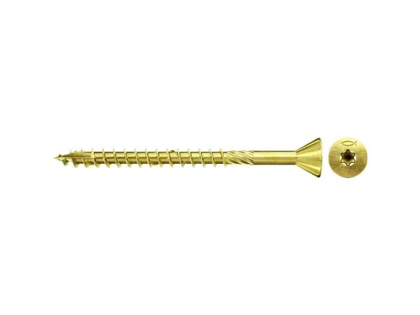 Fischer 660203, Skru, Sinkbelagt stål, Fibre board, Zink, Delgjenge, Forsenket hode