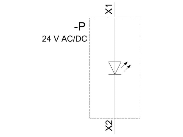 LED-armatur grön 24V AC/DC frontmonterad Sirius ACT fjäderanslutning 3SU1401-1BB40-3AA0