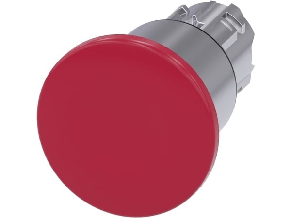 Siemens 3SU1050-1EA20-0AA0 soppformet trykknapp, 22 mm, rund, rød, 62 g, 98 mm, 73 mm, 50 mm
