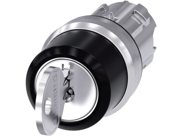 Siemens 3SU1050-4BL51-0AA0 Schlüsselschalter RONIS Schlüsselabzug O+I, IP67, IP69K, 2,23 cm, 40 mm, 100 mm, 40 mm, 79 g