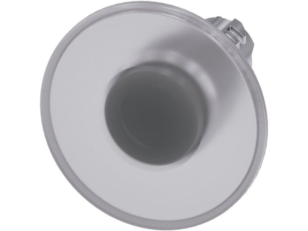 Siemens 3SU1051-1CA70-0AA0 soppformet trykknapp, 22 mm, rund, gjennomsiktig, 68 g, 100 mm, 80 mm, 60 mm