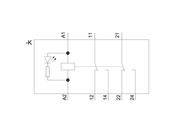 Siemens LZS:RT4A4T30 Stikrelæ 2 x omskifter 5 stk