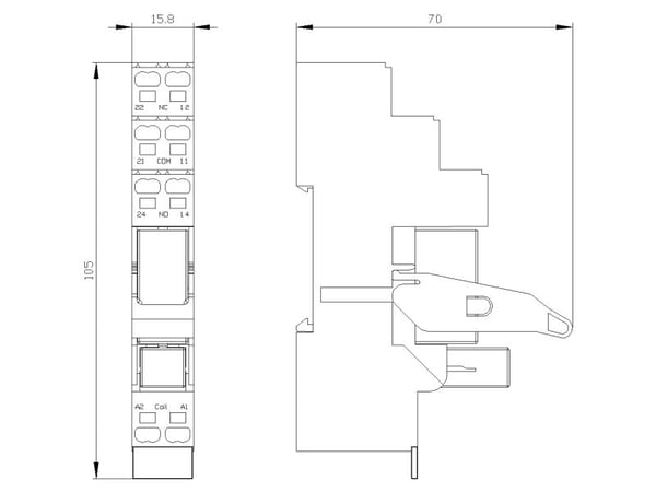 Siemens-pistokerele 1 kpl LZS RT3D4L24, IP20, 85,5 mm, 103 mm, 77,5 mm, 60 g