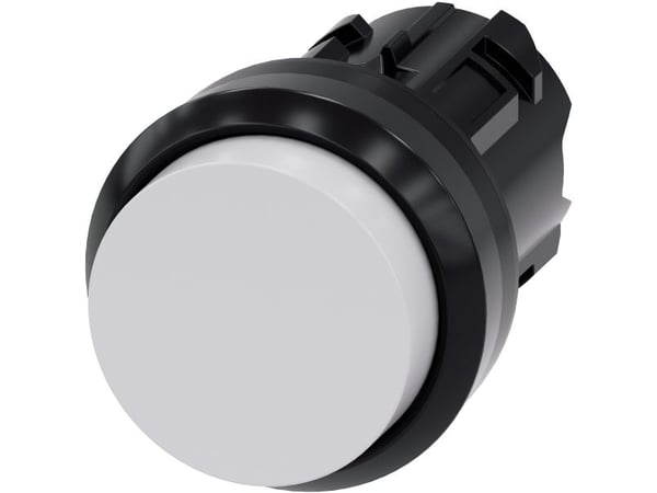 Siemens 3SU1000-0BB60-0AA0 Tryckknapp frontring plast, rund knapp svart, vit 1 st