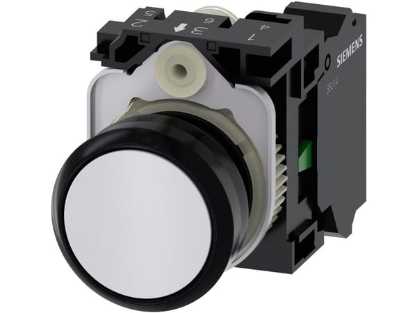 Siemens 3SU1100-0AB60-3BA0 Drucktaster Druckknopf 1S, IP67, IP69K, 2,23 cm, 50 mm, 100 mm, 30 mm, 50 g
