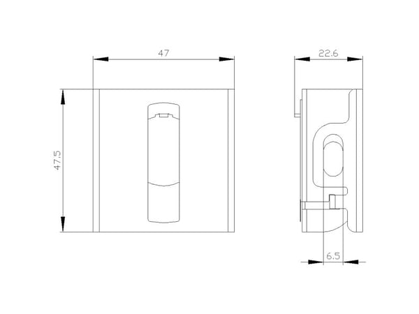 Siemens 3SU1950-0DR80-0AA0 Låsanordning IP66, IP67, IP69/IP69K 1 st
