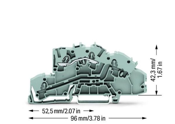 Wago 2003-7650, 5,2 mm, 96 mm, 50 styck
