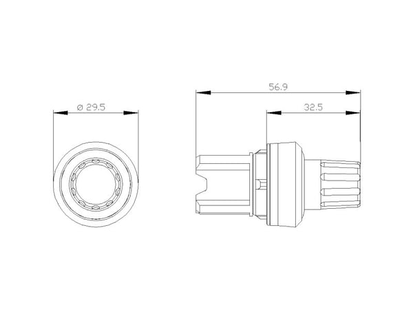Siemens Stoptaster 3SU1000-0HC10-0AA0 1 St. 3SU10000HC100AA0, 23 g, 80 mm, 30 mm, 30 mm, Andra
