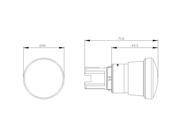 Siemens 3SU1000-1HA20-0AA0 Nødstopstast IP66, IP67, IP69K 1 kpl 1 kpl