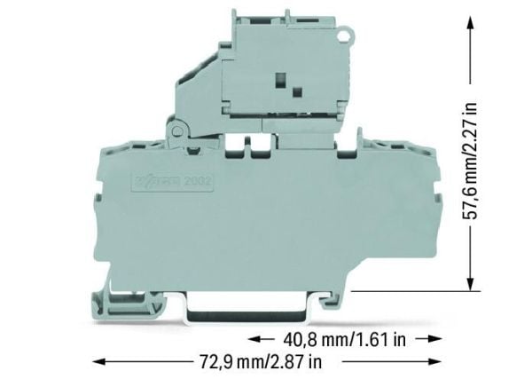 Wago 2002-1911, 50 kpl, 6,2 mm, 72,9 mm, Laatikko, Kiina