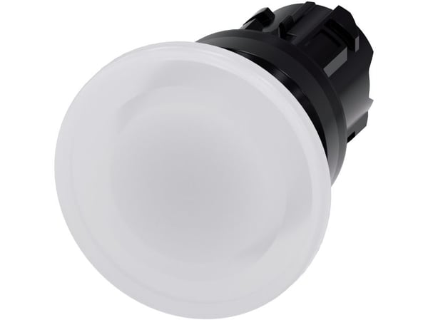 Siemens 3SU10011BD600AA0 3SU1001-1BD60-0AA0 Painike Eturengas muovipainike Musta, valkoinen 1 kpl
