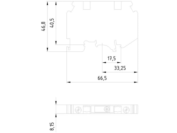Siemens 8WH10007AH00 Måleskilleklemme Skruer Grå 50 stk