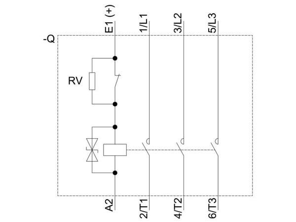 Siemensin rautatiekäyttöön tarkoitettu AC-3-tyyppinen kontaktori, 5,5 kW, 400 V, DC 125 V, 0,7...1,25 US, 70 mm, 75 mm, 127 mm, 52 mm, 325 g, 1 kpl