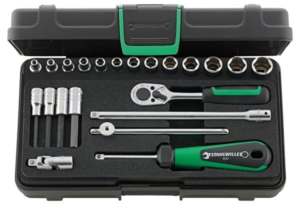 STAHLWILLE 96011113, Hylssats, 22 huvuden, 230 mm, 130 mm, 896 g STAHLWILLE 96011113, Hylssats, 22 huvuden, 230 mm, 130 mm, 896 g
