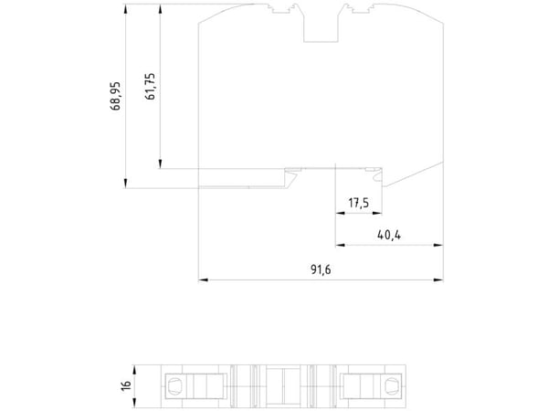Siemens 8WH60000CM07 liitin 16 mm, pistoliitin, vihreä, keltainen, 10 kpl, 91,6 mm, 124 g, 82 mm, 52 mm, 4 mm