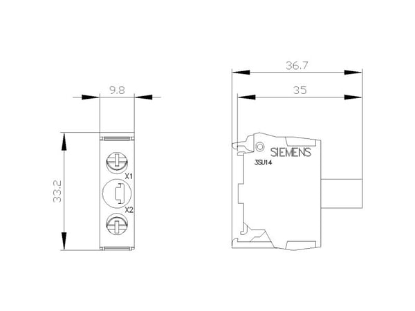 Siemens 3SU1401-2BC20-1AA0 LED-modul Rød 110 V 1 stk 1 stk