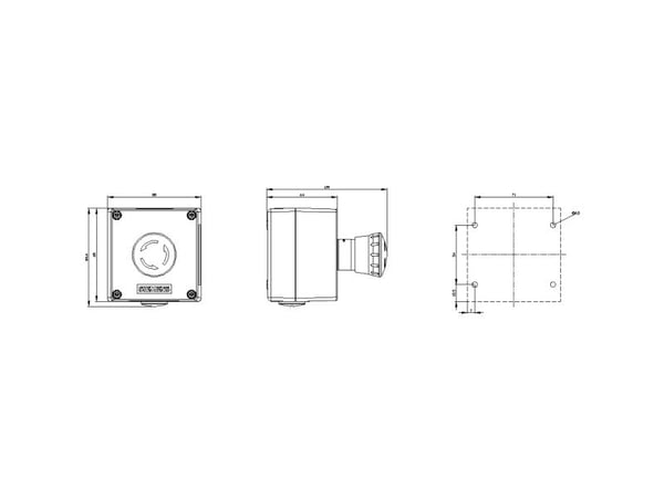 Siemens 3SU1851-0NB00-2AA2 Skåp IP66, IP67, IP69/IP69K 1 stk