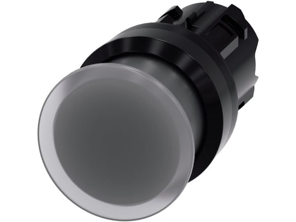 Siemens 3SU1001-1AD70-0AA0 sieni-painonappi, 22 mm, pyöreä, kirkas, 25 g, 145 mm, 90 mm, 40 mm