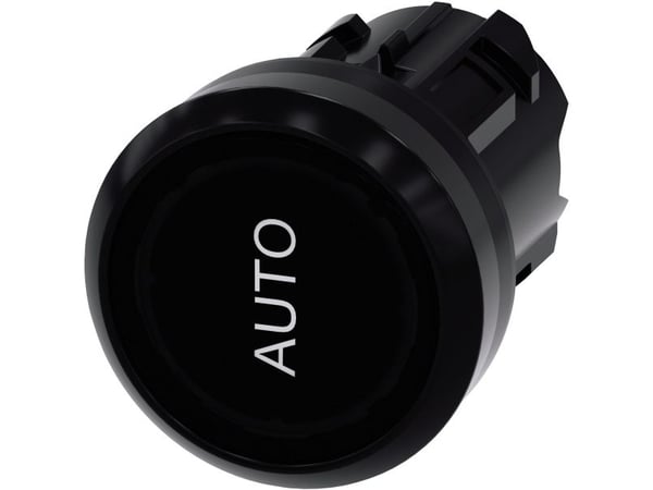 Siemens 3SU1001-0AB10-0AQ0 painonappi, 22 mm, pyöreä, musta, 15 g, 103 mm, 75 mm, 32 mm