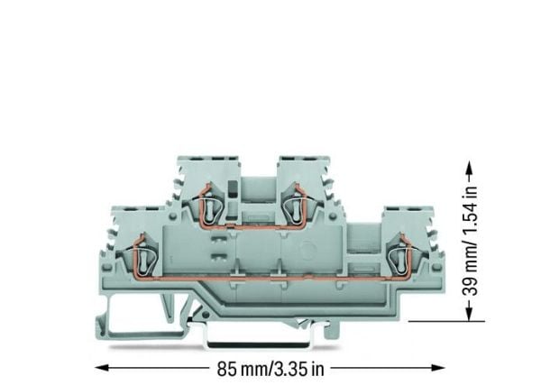 Wago 279-501, 4 mm, 43,8 mm, 85 mm, 50 styck