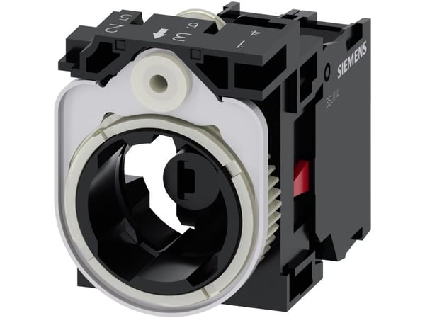 Siemens 3SU1501-1AG20-1CA0 Kontaktelement, LED-element med adapter 1 x brydekontakt Rød 24 V DC/AC 1 stk