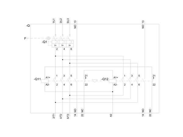 Siemens Siemens Siemens Indus.Sector 3RA2220-1GF24-0BB4 Vendingsstarter Motorydelse ved 400 V 2.2 kW 690 V Nominel ström 4.9 A