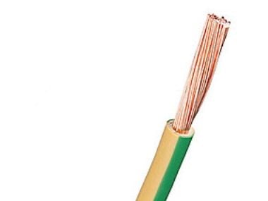 Nexans RK 1X10 installationskabel H07V2-K PVT90, Gul/Grön, 100 m rulle