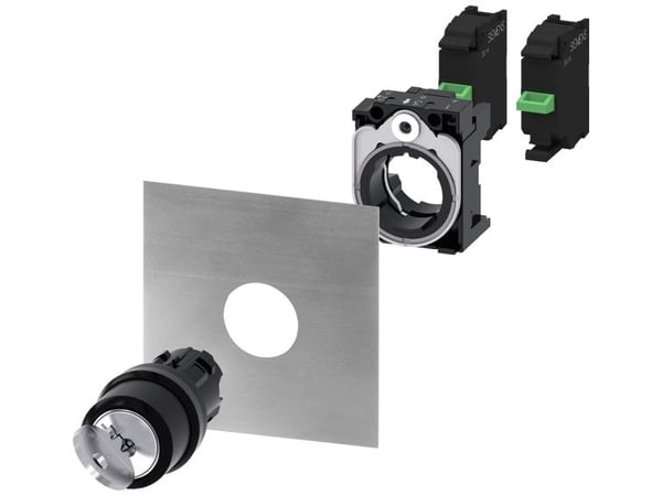 Siemens 3SU10005BN210AA0 3SU1000-5BN21-0AA0 Avainkytkin 2 x 45 ° IP66, IP67, IP69/IP69K 1 kpl