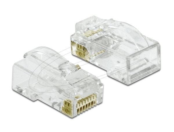 DeLOCK 86473, RJ-45, Läpinäkyvä, Uros, Suora, Polykarbonaatti, Cat6