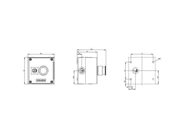 Siemens 3SU1801-0BC00-4AB1 Kapsling För infästning i marken, Frontring metall, Med platta 1 knapp Röd, Silver Dragutlösare 1 st