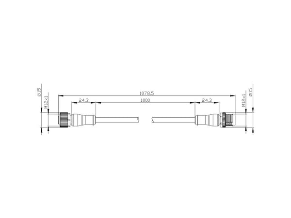 Siemens 3SX56013SV15 3SX5601-3SV15 Liitäntäkaapeli 1 kpl