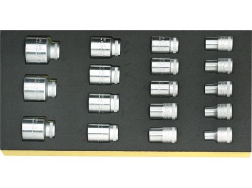 STAHLWILLE 96838177, Støpselsett, 17 hoder, 350 mm, 175 mm, 1,6 kg STAHLWILLE 96838177, Støpselsett, 17 hoder, 350 mm, 175 mm, 1,6 kg