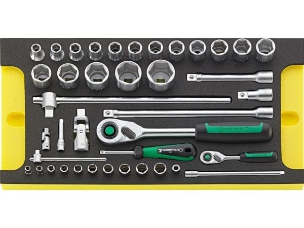 STAHLWILLE 96830117, Støpselsett, 40 hoder, 350 mm, 530 mm, 4 kg STAHLWILLE 96830117, Støpselsett, 40 hoder, 350 mm, 530 mm, 4 kg