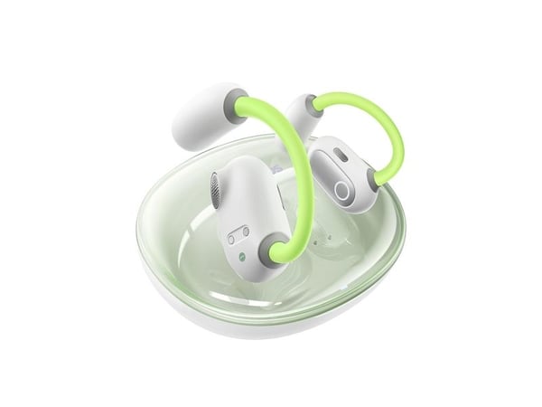 Baseus Eli Sport 1, True Wireless Stereo (TWS), Samtaler/musikk, Hodesett, Lysegrønn, Hvit