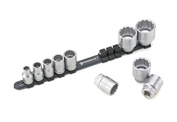 STAHLWILLE 96053010, Støpselsett, 10 hoder, Stål, 1,12 kg