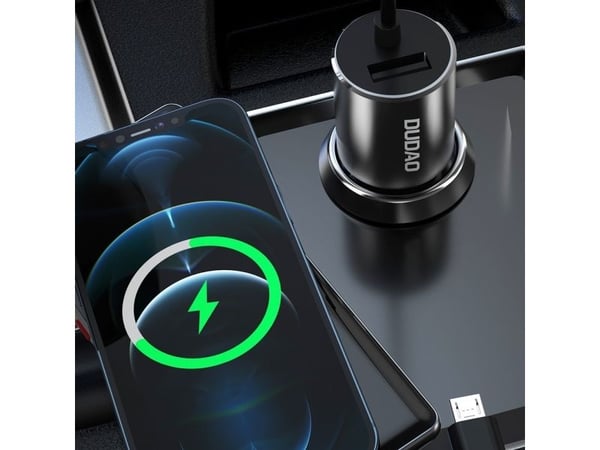 Dudao 3-i-1 USB-billader 3,4 A med innebygd kabel Lightning/USB Type C/micro USB svart (R5ProN black)