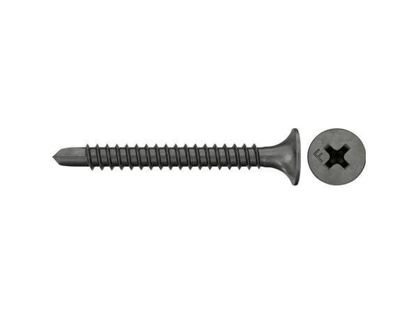 Fischer 665071, Skru, Metall, Gipsplate, Fibre board, Metall, Gipsplater, Tre, PH (Phillips), PH2, Sort