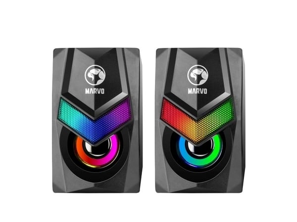 Tietokonekaiuttimet Marvo SG-118 multimediakaiuttimet LED / 6W / RGB