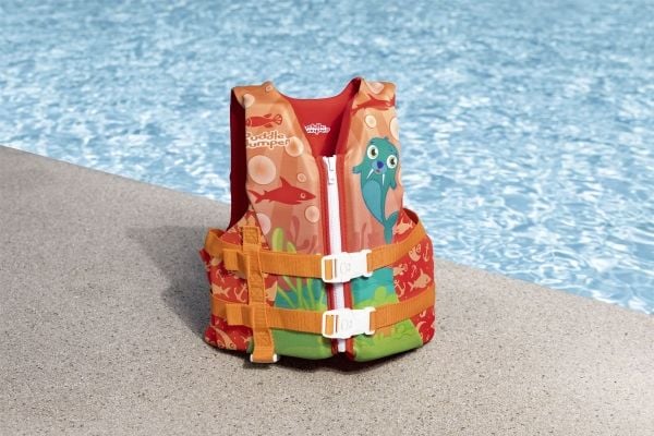 Bestway 90146, Orange, Rød, Svømmevest, Barn, Ethvert køn, 3 År, Skum, Polyester