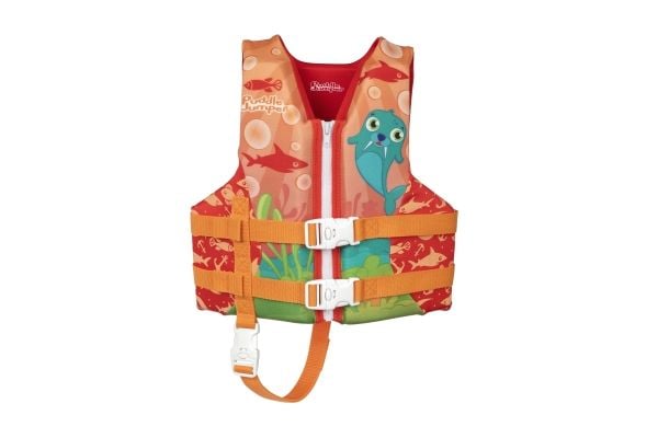 Bestway 90146, Orange, Rød, Svømmevest, Barn, Ethvert køn, 3 År, Skum, Polyester